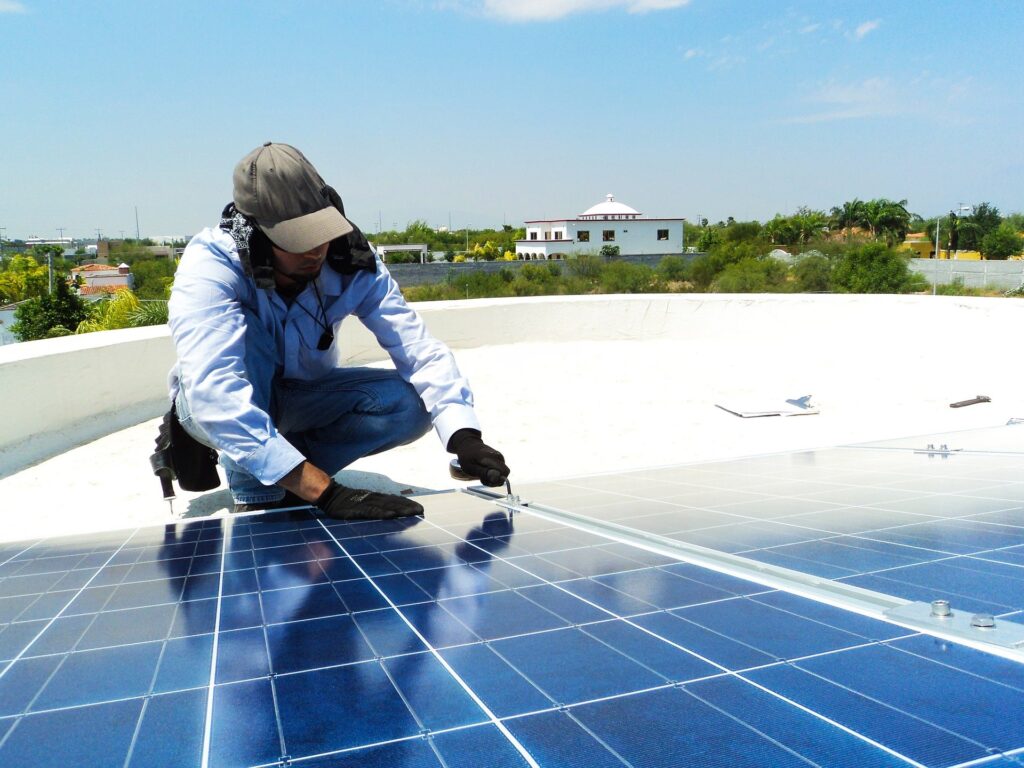 solar panels installed